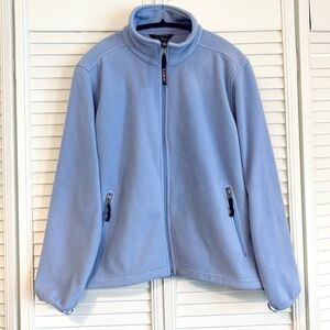 L.L. Bean Lilac Purple Fleece Jacket Size Large L